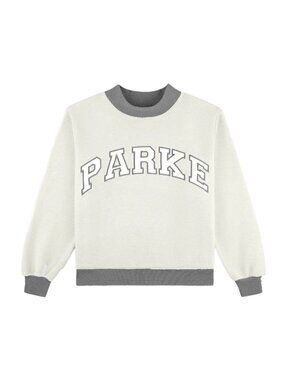 PARKE Inside Out White & Gray Mockneck Fleece L/XL‎